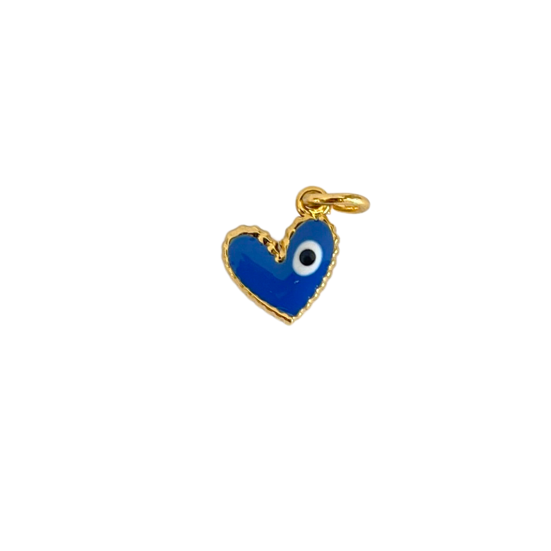 Heart Evil Eye Charm