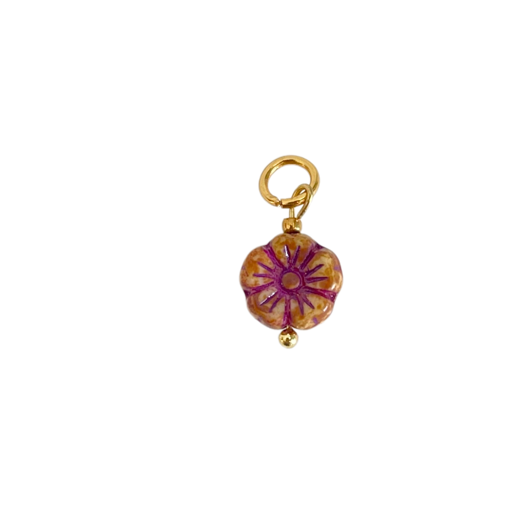 Coloured Flower Charm