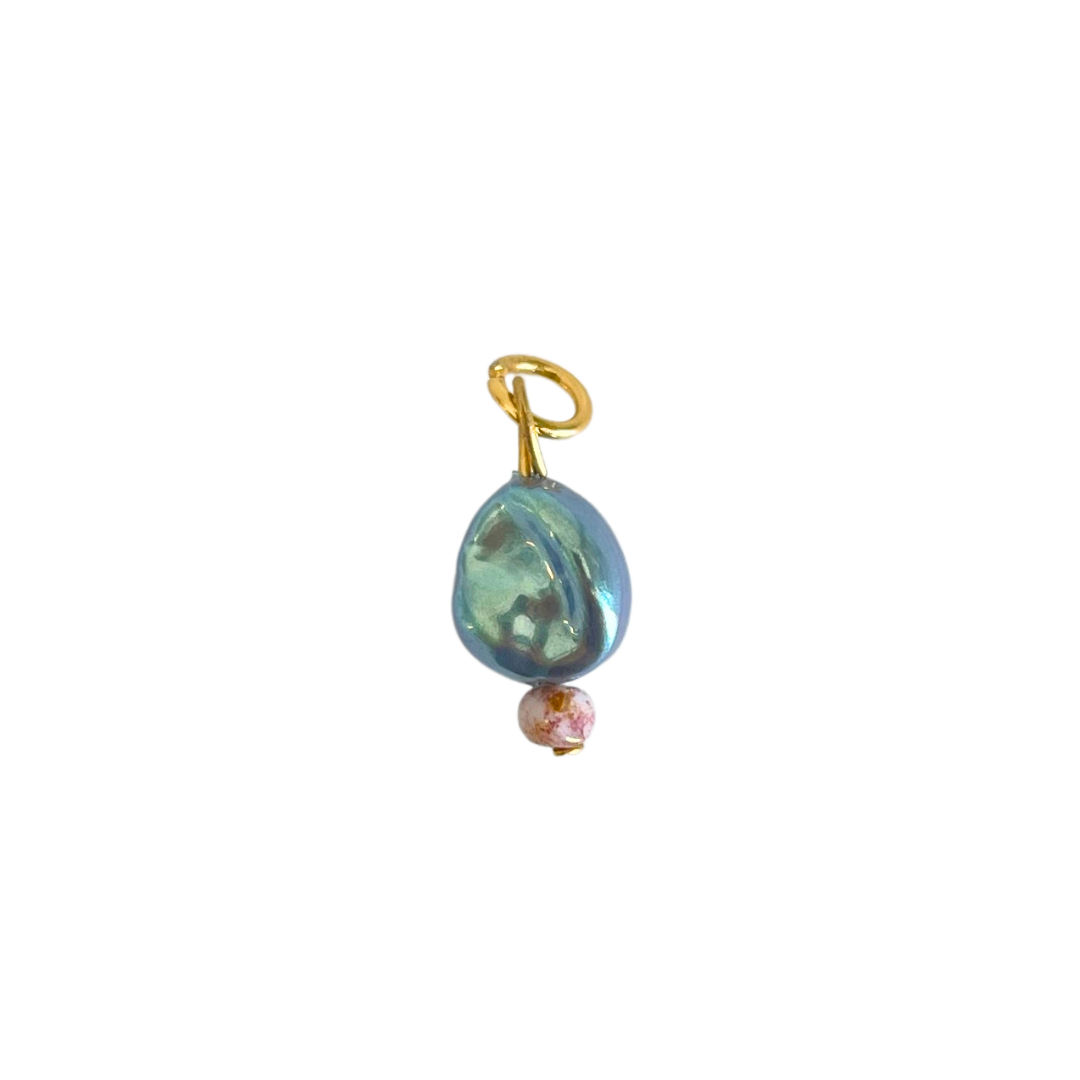 Blue Pearl Charm