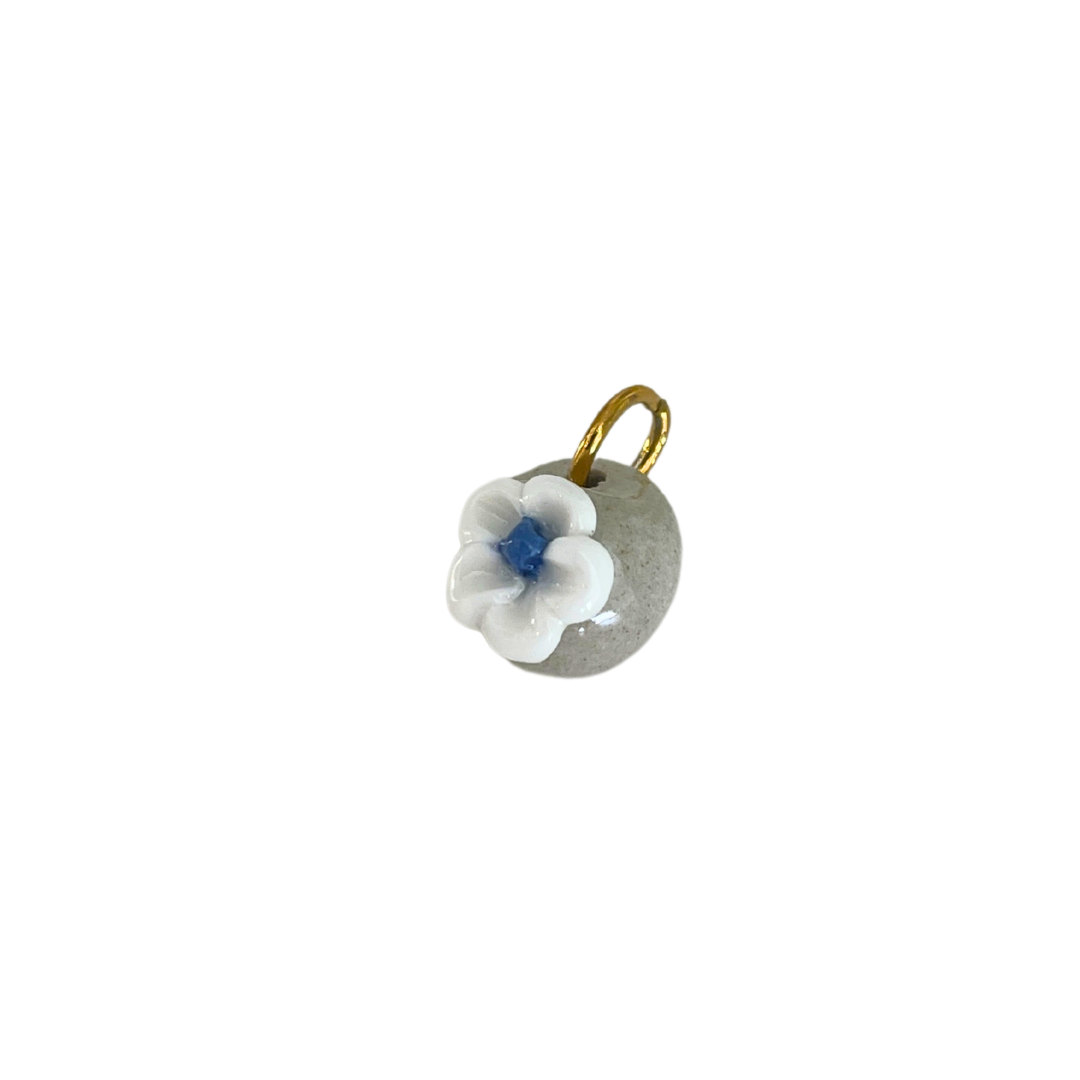 Chunky Ceramic Flower Charm