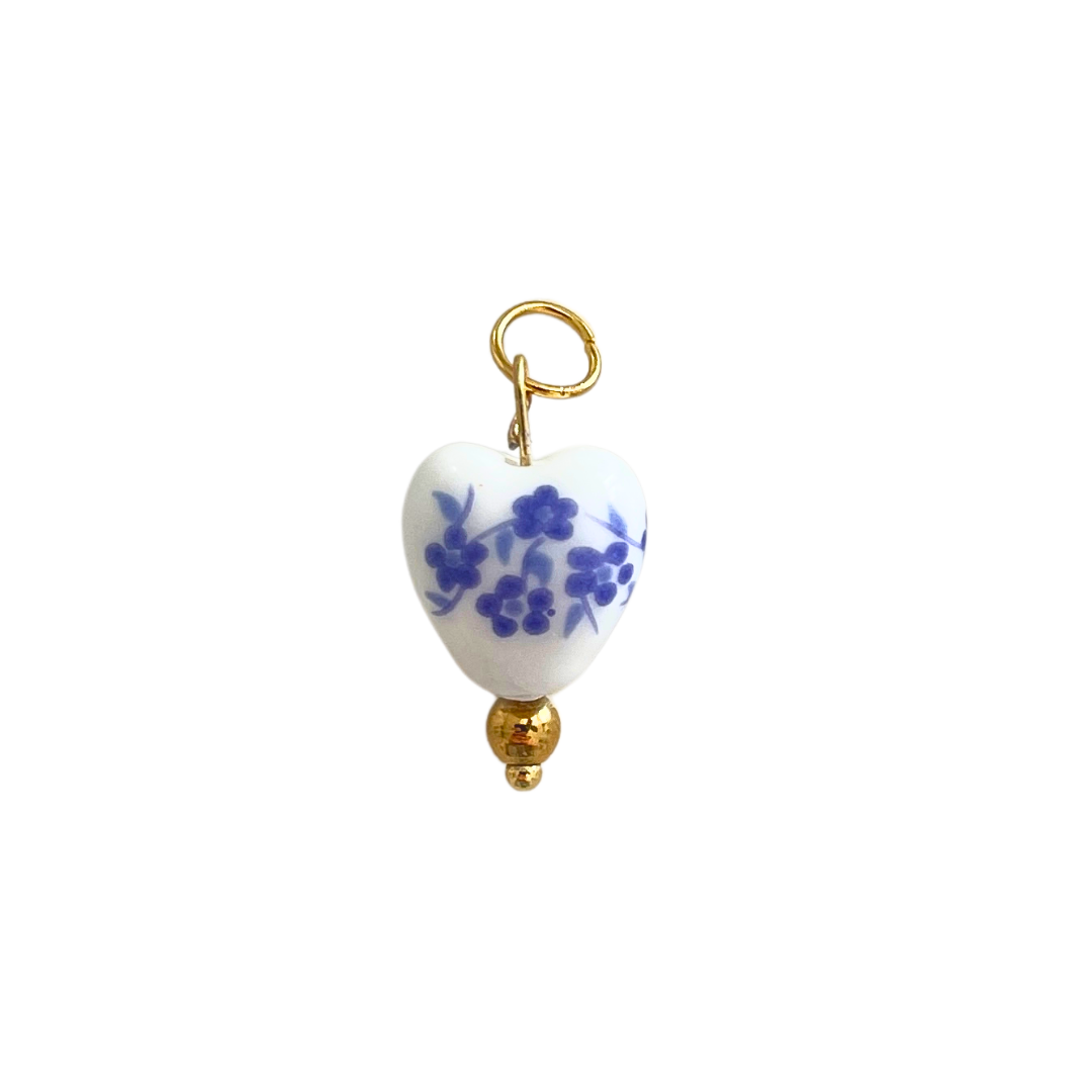 Ceramic Heart Charm