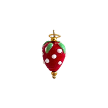 Load image into Gallery viewer, Red Glass Strawberry Charm
